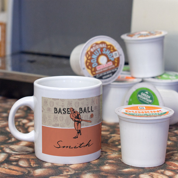 Retro Baseball Espresso Cup - Single Lifestyle