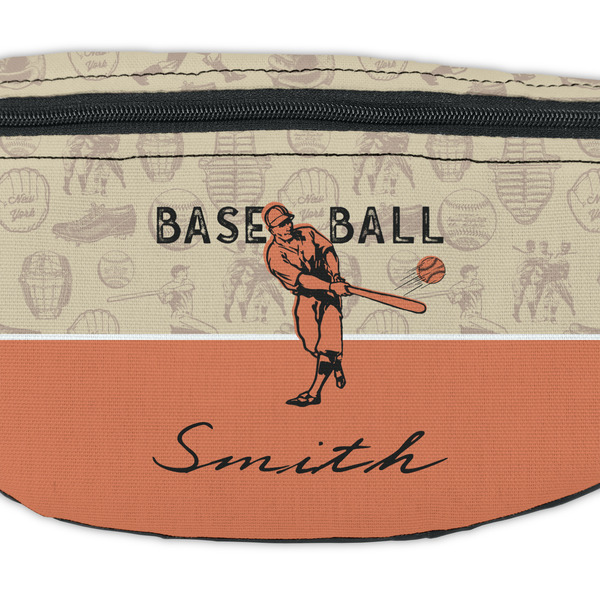 Retro Baseball Fanny Pack - Closeup