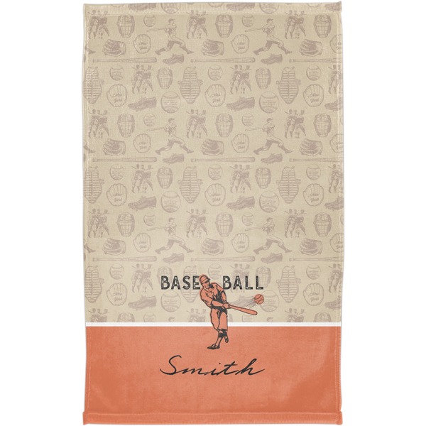 Retro Baseball Finger Tip Towel - Full View