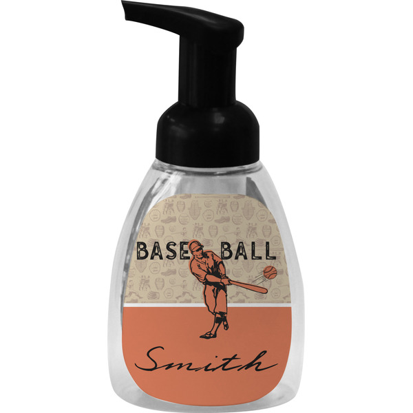 Retro Baseball Foam Soap Bottle
