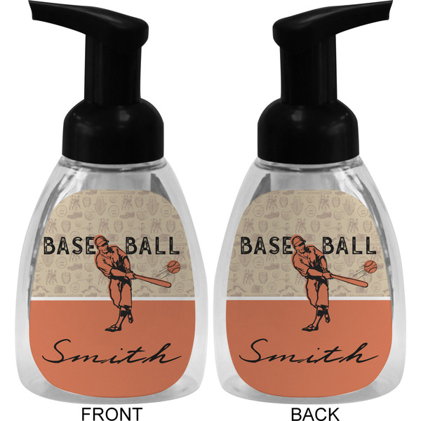Retro Baseball Foam Soap Bottle (Front & Back)