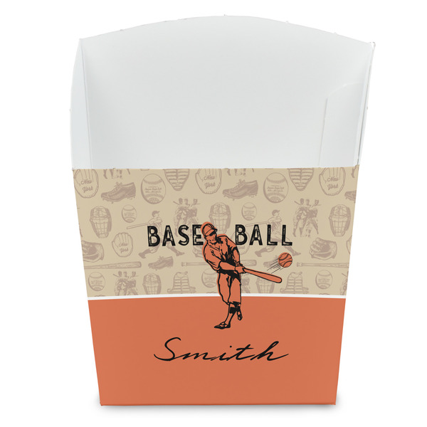 Custom Retro Baseball French Fry Favor Boxes (Personalized)