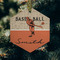 Retro Baseball Frosted Glass Ornament - Hexagon (Lifestyle)
