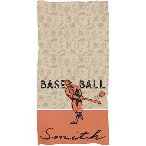 Retro Baseball Full Sized Bath Towel - Apvl