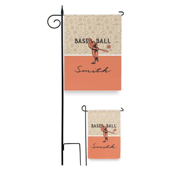 Retro Baseball Garden Flag - PARENT/MAIN
