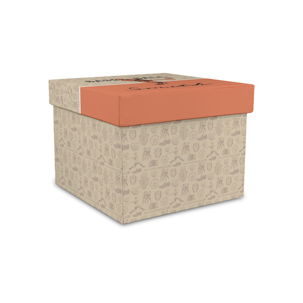 Custom Retro Baseball Gift Box with Lid - Canvas Wrapped - Small (Personalized)