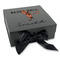 Retro Baseball Gift Boxes with Magnetic Lid - Black - Front (angle)