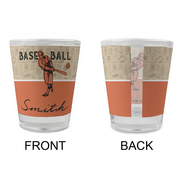 Retro Baseball Glass Shot Glass - Standard - APPROVAL