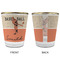 Retro Baseball Glass Shot Glass - with gold rim - APPROVAL