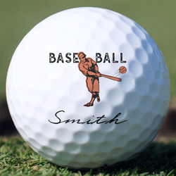 Retro Baseball Golf Balls - Titleist Pro V1 - Set of 12 (Personalized)