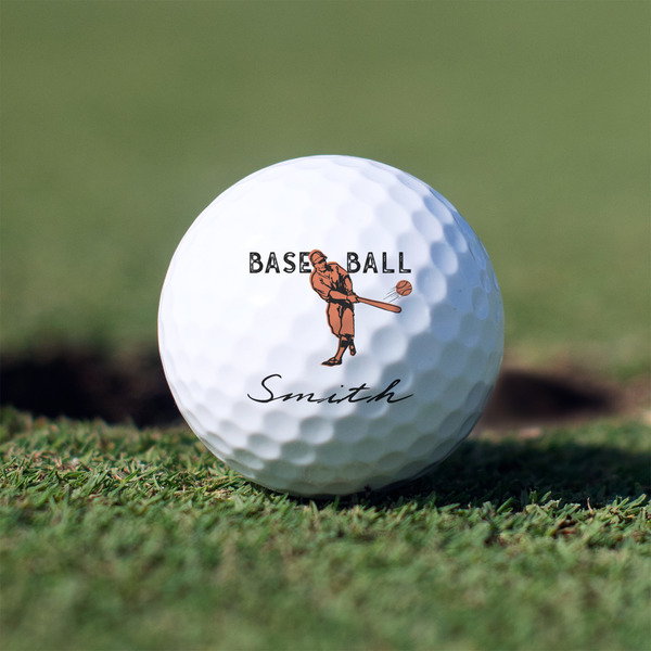 Custom Retro Baseball Golf Balls - Non-Branded - Set of 12 (Personalized)