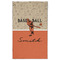 Retro Baseball Golf Towel - Poly-Cotton Blend - Large w/ Name or Text