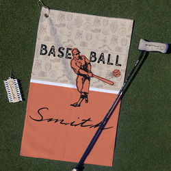 Retro Baseball Golf Towel Gift Set (Personalized)