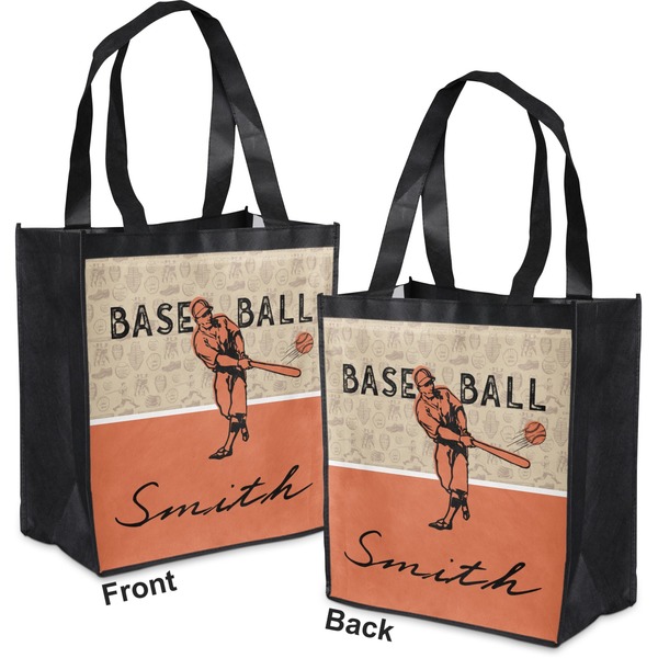 Retro Baseball Grocery Bag - Apvl