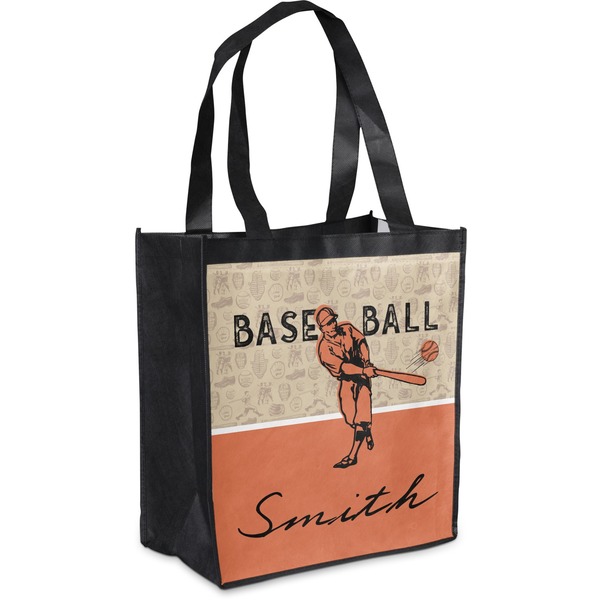 Custom Retro Baseball Grocery Bag (Personalized)