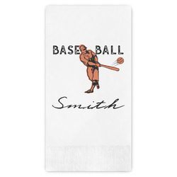 Retro Baseball Guest Napkins - Full Color - Embossed Edge (Personalized)