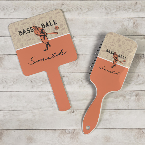 Retro Baseball Hand Mirrors - In Context