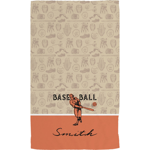 Retro Baseball Hand Towel (Personalized) Full