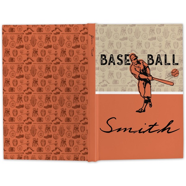 Retro Baseball Hard Cover Journal - Apvl