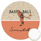 Retro Baseball Printed Cookie Topper - 3.25" (Personalized)