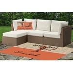 Retro Baseball Indoor / Outdoor Rug - Custom Size w/ Name or Text