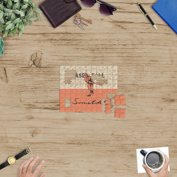 Retro Baseball Jigsaw Puzzle 110 Piece - In Context