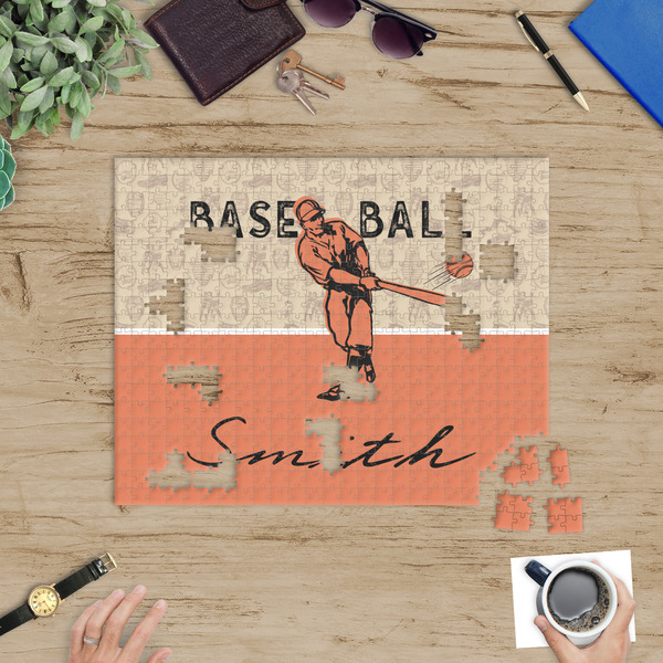 Retro Baseball Jigsaw Puzzle 500 Piece - In Context