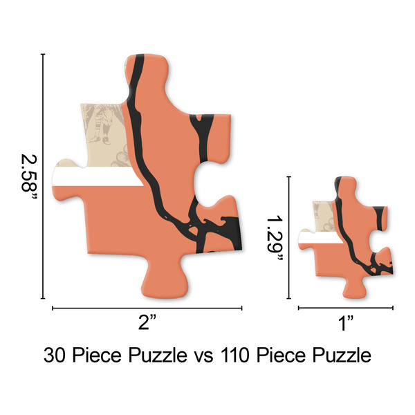 Retro Baseball Jigsaw Puzzle - Piece Comparison