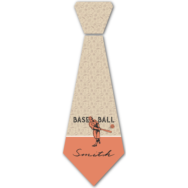 Custom Retro Baseball Iron On Tie - 4 Sizes w/ Name or Text