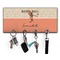 Retro Baseball Key Hanger w/ 4 Hooks & Keys
