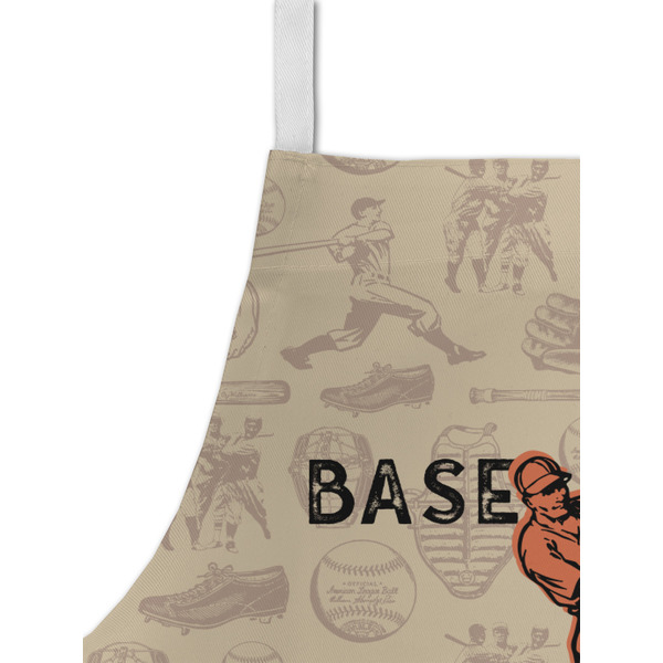 Retro Baseball Kid's Aprons - Detail
