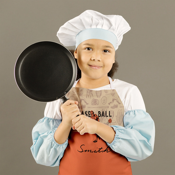 Retro Baseball Kid's Aprons - Medium - Lifestyle