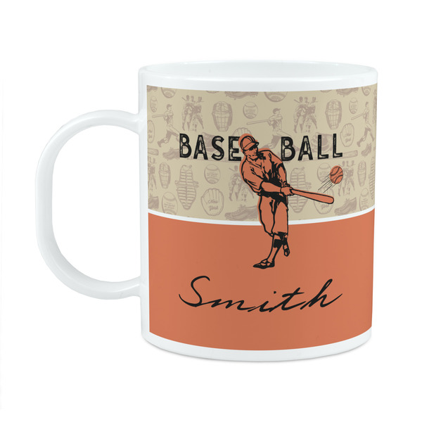 Custom Retro Baseball Plastic Kids Mug (Personalized)