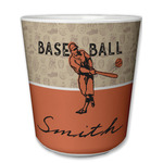 Retro Baseball Plastic Tumbler 6oz (Personalized)
