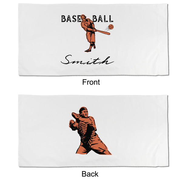 Retro Baseball King Pillow Case - APPROVAL (partial print)