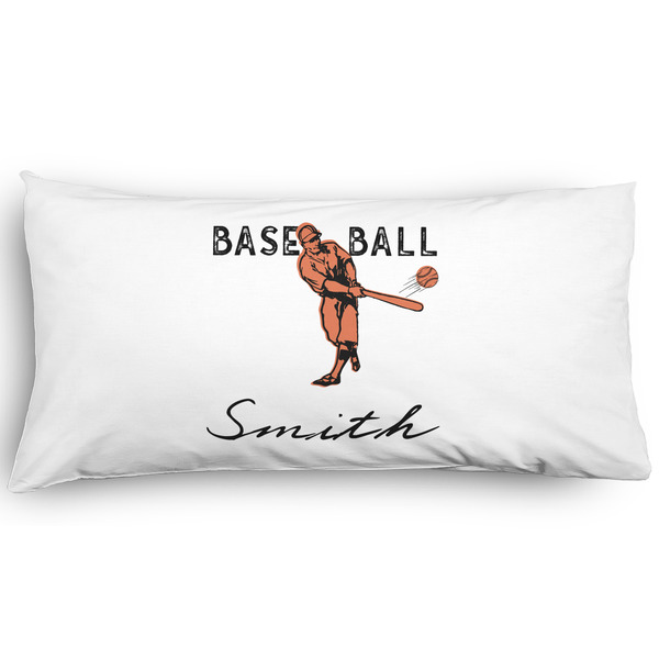 Custom Retro Baseball Pillow Case - King - Graphic (Personalized)