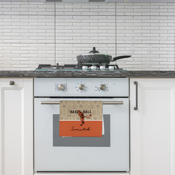 Retro Baseball Kitchen Towel - Poly Cotton - Lifestyle