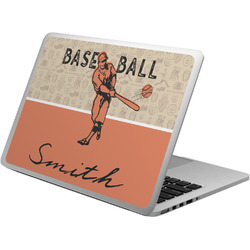 Retro Baseball Laptop Skin - Custom Sized w/ Name or Text