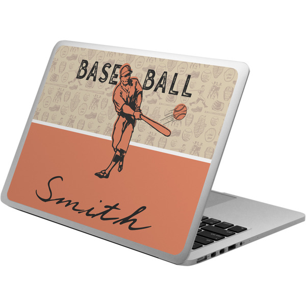 Custom Retro Baseball Laptop Skin - Custom Sized w/ Name or Text