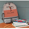 Retro Baseball Large Backpack - Gray - On Desk