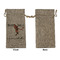 Retro Baseball Large Burlap Gift Bags - Front Approval