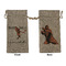 Retro Baseball Large Burlap Gift Bag - Front & Back (Personalized)