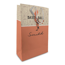 Retro Baseball Large Gift Bag (Personalized)