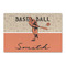 Retro Baseball Large Rectangle Car Magnet (Personalized)