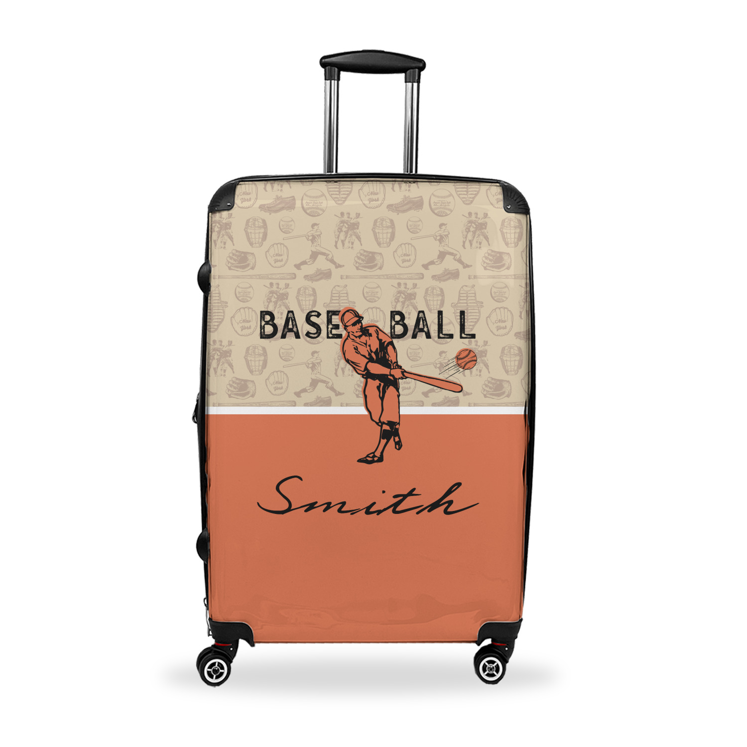 Retro Baseball Suitcase Large (Personalized) YouCustomizeIt