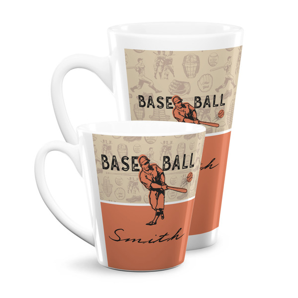 Retro Baseball Latte Mugs Main