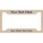 Retro Baseball License Plate Frame - Style A (Personalized)