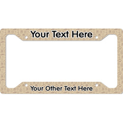 Retro Baseball License Plate Frame - Style A (Personalized)