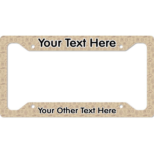 Custom Retro Baseball License Plate Frame - Style A (Personalized)