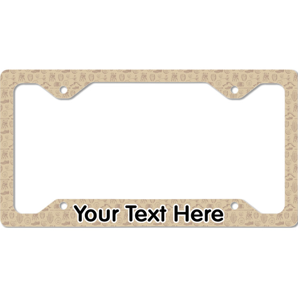 Custom Retro Baseball License Plate Frame - Style C (Personalized)